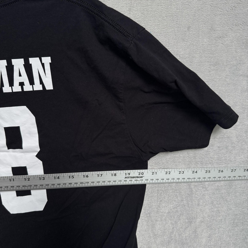 Next Level Apparel Shirt Mens XL Black Hebrew Graphic Littman 18 Tee Jersey Back - Picture 8 of 8